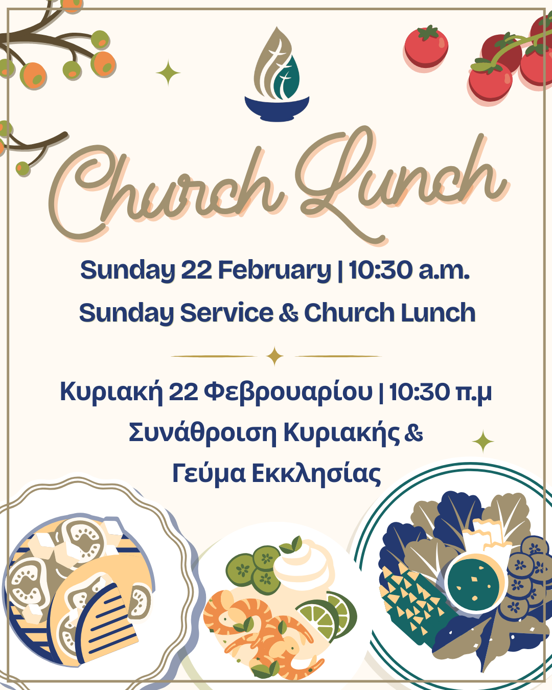 Featured image for “Sunday Service & Church Lunch”
